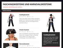 Tablet Screenshot of faschingskostuem.net